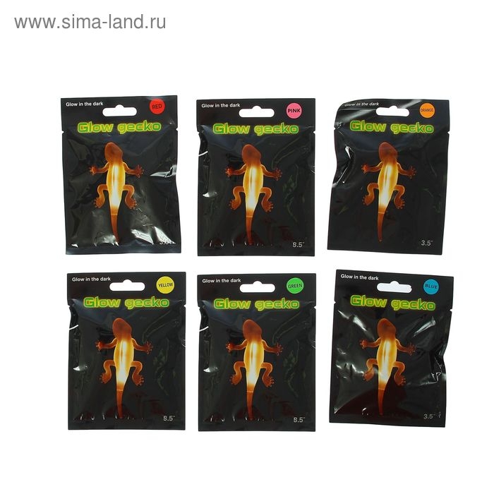 Неоновая игрушка &laquo;Ящерица&raquo;, цвета МИКС