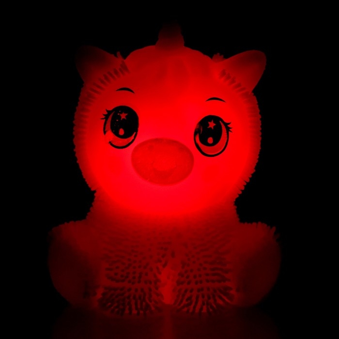 Ёжка «Единорог» световой, цвета МИКС Ёжка «Единорог» световой, цвета МИКС