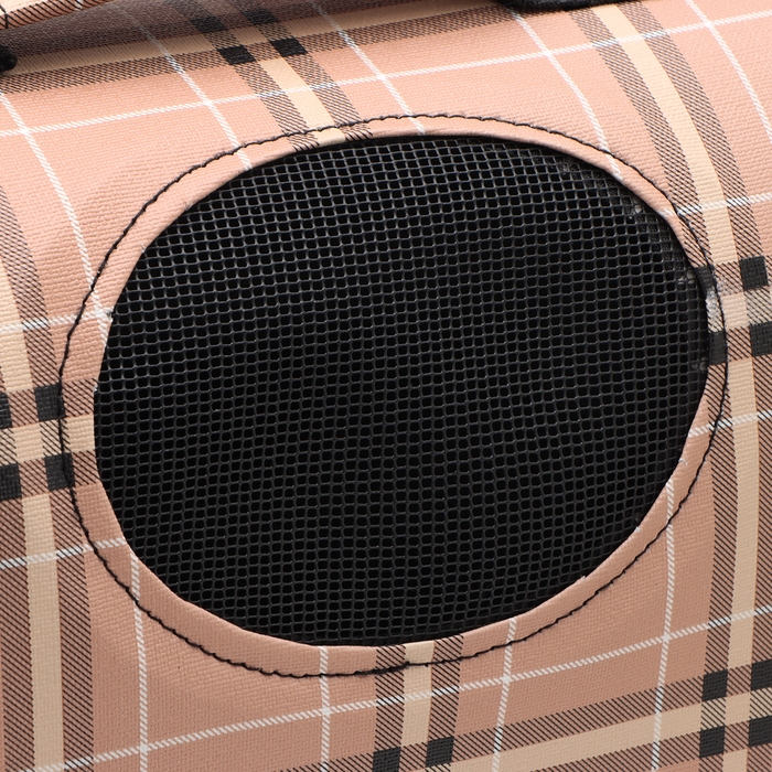 Сумка - переноска для животных  Сумка - переноска для животных "Клетка", розовая, размер S, 37 х 20х 24 см