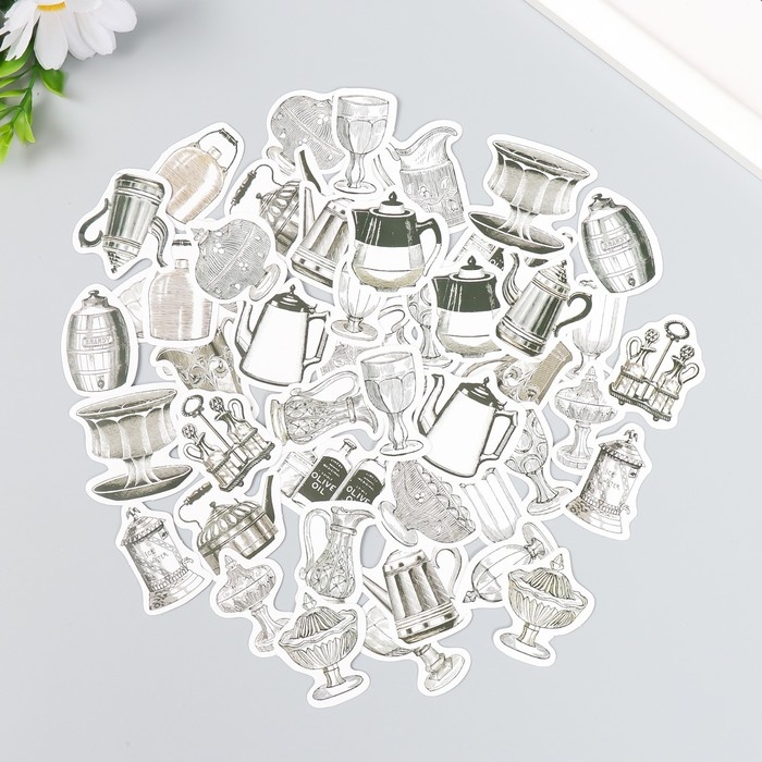 Наклейки для творчества Наклейки для творчества "Таверна" набор 46 шт 4,4х4,4х1,1 см