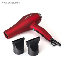 Фен TNL Professional Air Touch , 2200 Вт, 2 скорости, 3 темп. режима, 2 насадки, красный