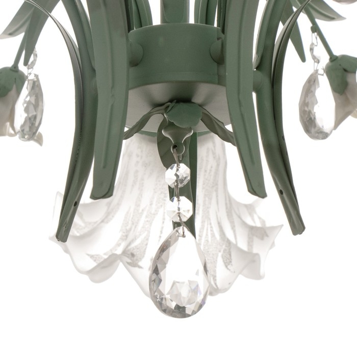Люстра Люстра "Лиана" 5хЕ27 40Вт зелёный 45х45х40-90 см