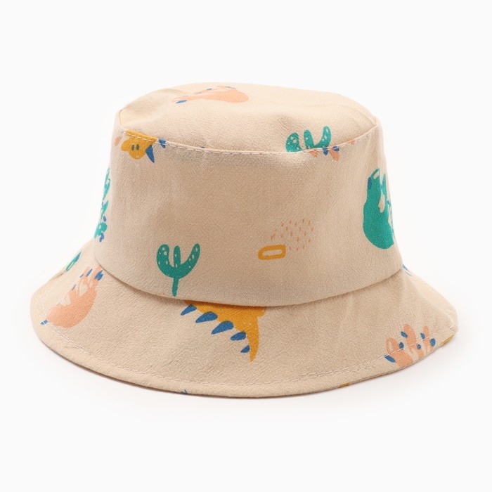 Панама детская Панама детская "Монстрики" MINAKU, цв,бежевый , р-р 48-50