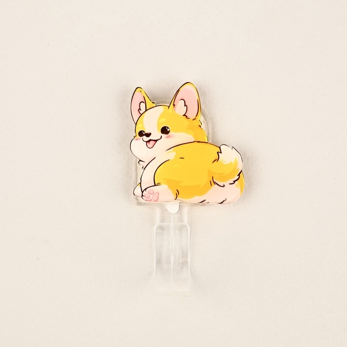 Крючок настенный самоклеящийся «Корги», 2,5 х 6,5 см Крючок настенный самоклеящийся «Корги», 2,5 х 6,5 см