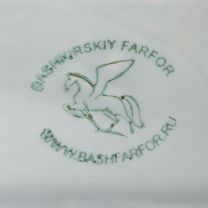 Салфетница фарфоровая «Акварель», цвет светло-серый Салфетница фарфоровая «Акварель», цвет светло-серый