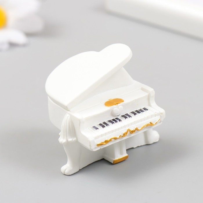 Фигурка для флорариума полистоун  Фигурка для флорариума полистоун "Белый рояль" 5х4,5 см