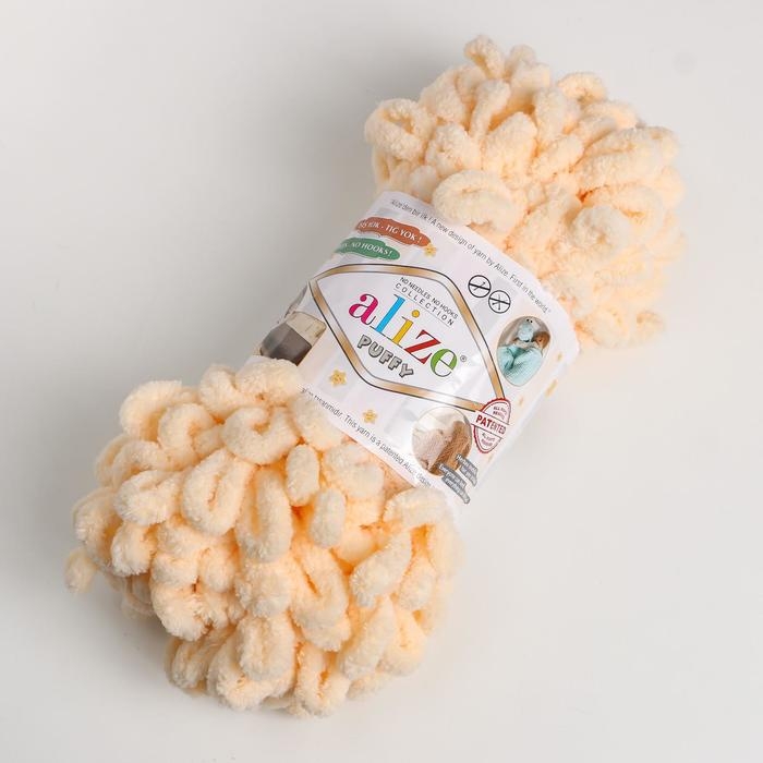 Пряжа "Puffy" 100 % микрополиэстер 9м/100г  (742 медовый)