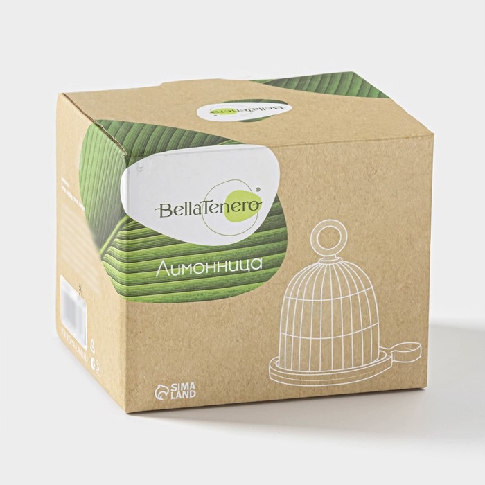 Лимонница фарфоровая BellaTenero, 12×12 см, цвет белый Лимонница фарфоровая BellaTenero, 12×12 см, цвет белый