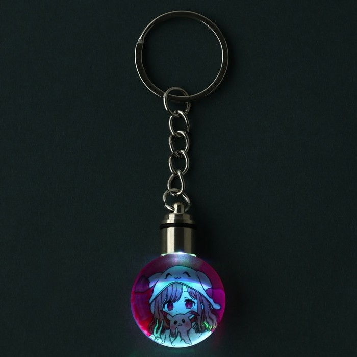 Брелок для ключей с фонариком «Аниме», 4 х 2 см