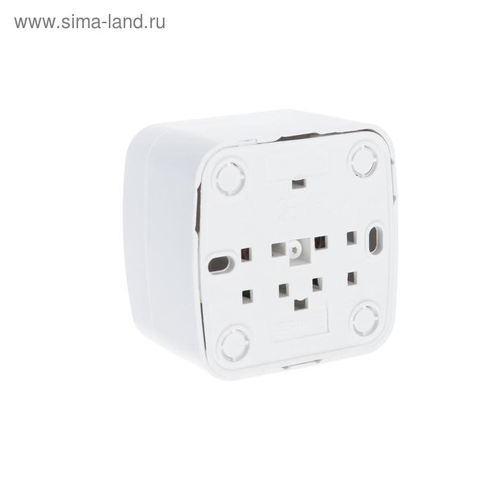 Розетка TDM  Розетка TDM "Дача" Народная, 2П+З, 16 А, IP20, открытая, белый
