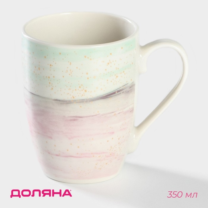 Кружка фарфоровая Доляна «Эбру», 350 мл Кружка фарфоровая Доляна «Эбру», 350 мл