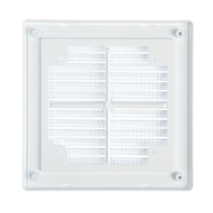 Решетка вентиляционная "КосмоВент" ЛР1515, 150 х 150 мм, с сеткой, разъемная