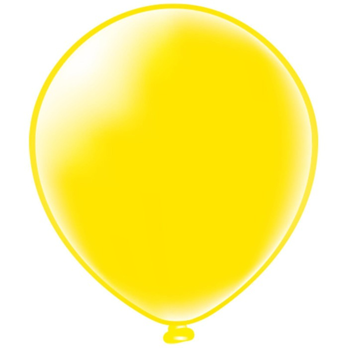 Шар латексный 12", пастель, цвет жёлтый, набор 50 шт.