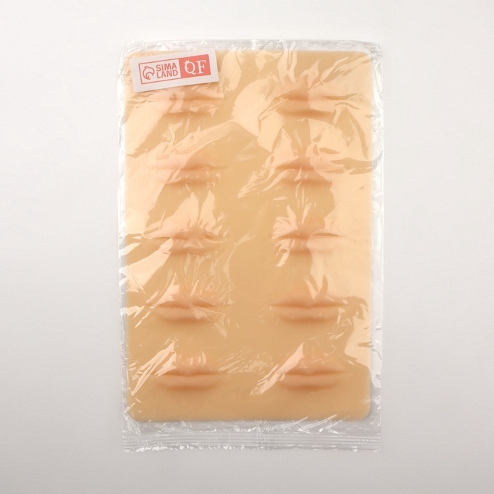 Искусственная кожа для тату и татуажа губ, 24,5 × 15 см, цвет бежевый Искусственная кожа для тату и татуажа губ, 24,5 × 15 см, цвет бежевый