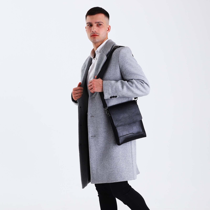 Сумка мужская, цвет чёрный Сумка мужская, цвет чёрный