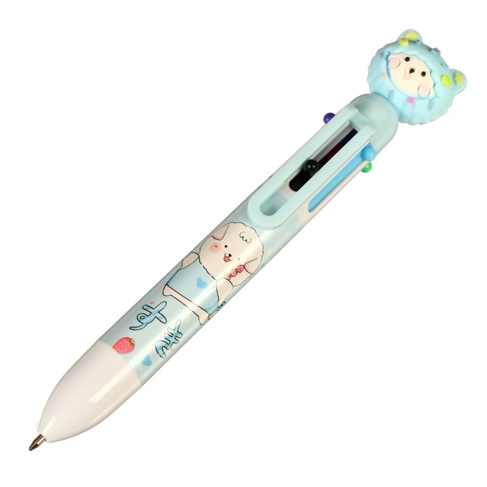 Ручка шариковая Ручка шариковая "Мишка" 6-цветная, 0.5 мм, МИКС (штрихкод на штуке)