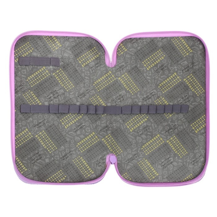 Пенал 2 секции, 125 х 205 х 40 мм, Calligrata 30П26/2 Пенал 2 секции, 125 х 205 х 40 мм, Calligrata 30П26/2 "Единорог", ламинированный картон