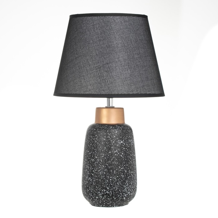 Лампа настольная Лампа настольная "Кианг" 1х40Вт Е14 черный/золото 22х22х38см