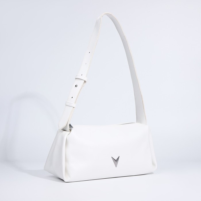 Кросс-боди на молнии, цвет белый Кросс-боди на молнии, цвет белый