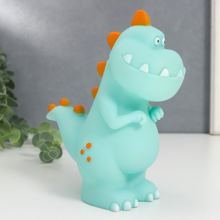 Копилка пластик Копилка пластик "Зубастый динозавр" МИКС 8,5х13х18 см