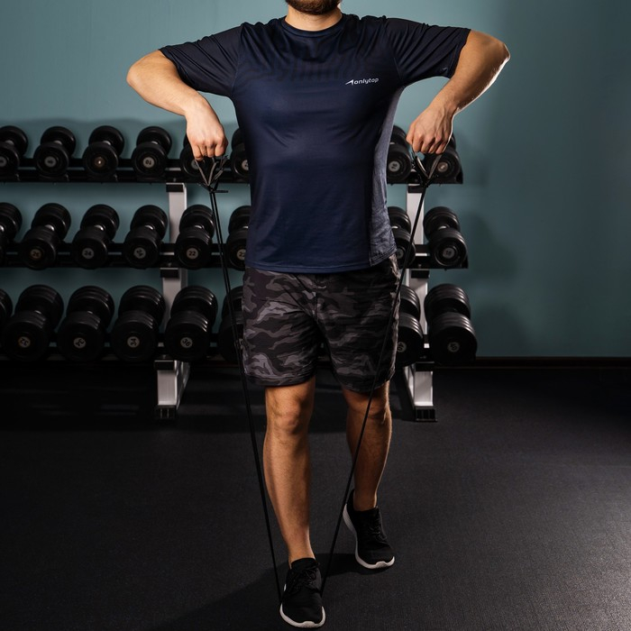 Эспандер ONLYTOP «Динамик-2» для лыжника, пловца, двойная резина с мягкими ручками Эспандер ONLYTOP «Динамик-2» для лыжника, пловца, двойная резина с мягкими ручками