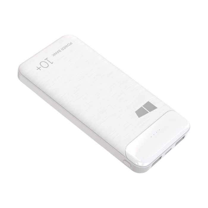 Внешний аккумулятор More choice PB33-10, 10000 мАч, 2xUSB, 2.1 А, белый