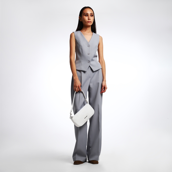 Сумка женская TEXTURA, багет, маленький размер, цвет белый Сумка женская TEXTURA, багет, маленький размер, цвет белый