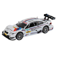 Машина металлическая BMW M3 DTM 1:32, инерция, световые и звуковые эффекты, открываются двери, цвет белый