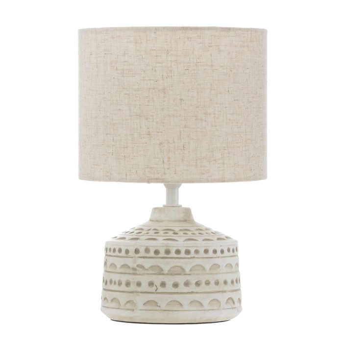 Настольная лампа Настольная лампа "Асенди" Е14 40Вт белый 15х15х25 см RISALUX