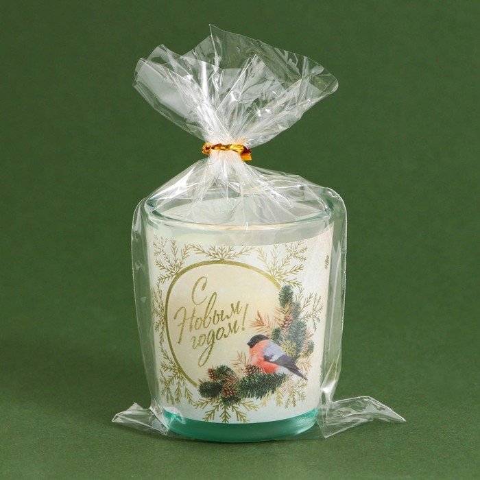 Новогодняя свеча в стакане «Новый год: С Новым годом!», аромат шоколад Новогодняя свеча в стакане «Новый год: С Новым годом!», аромат шоколад