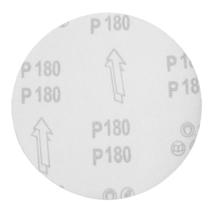 Круг абразивный шлифовальный под Круг абразивный шлифовальный под "липучку" ТУНДРА, 150 мм, Р180, 5 шт.
