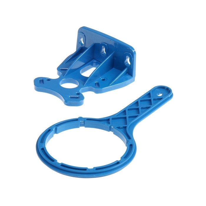 Корпус для фильтра  Корпус для фильтра "Аквабрайт" АБФ-10-34, 3/4", для холодной воды, ключ и крепеж, прозрачный