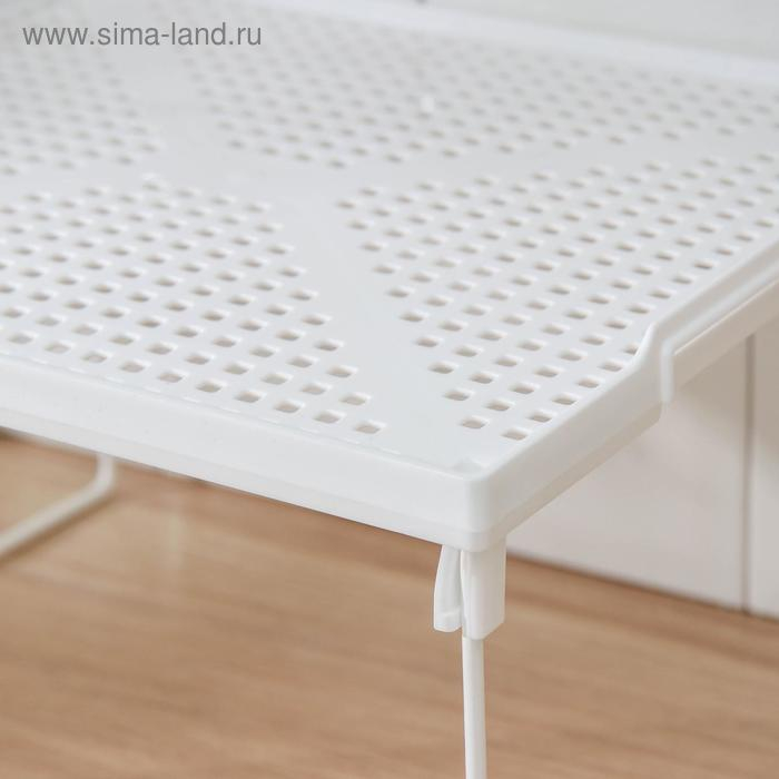 Подставка на металлических ножках «Лофт», 29,5×26×17,2 см, цвет белый Подставка на металлических ножках «Лофт», 29,5×26×17,2 см, цвет белый