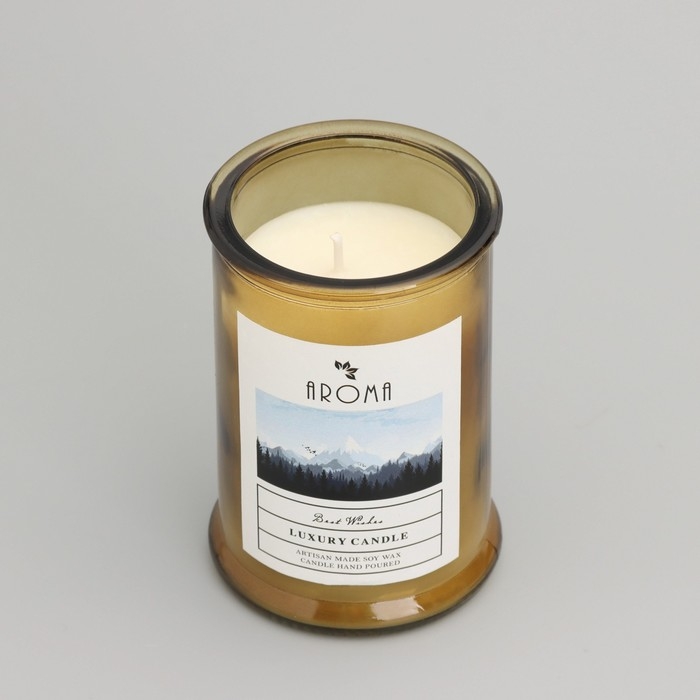 Свеча ароматическая в банке   Свеча ароматическая в банке  "Душистая лаванда", 40ч, 95 гр, в коробке