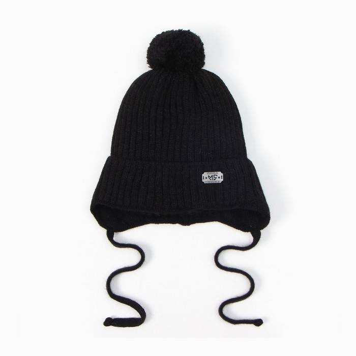 Шапка детская, цвет черный, размер 52-54 Шапка детская, цвет черный, размер 52-54