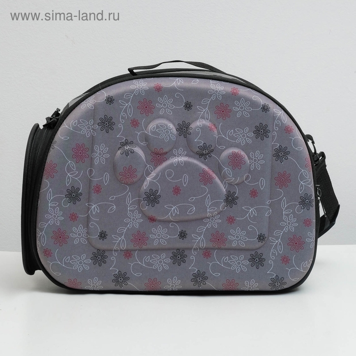 Складная сумка-переноска с отдельным входом, материал EVA, 43,5 х 28 х 33 см, серая Складная сумка-переноска с отдельным входом, материал EVA, 43,5 х 28 х 33 см, серая
