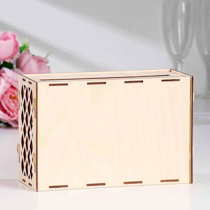 Свадебный банк Свадебный банк "Вместе навсегда", дерево, сборный, 24х10х16 см