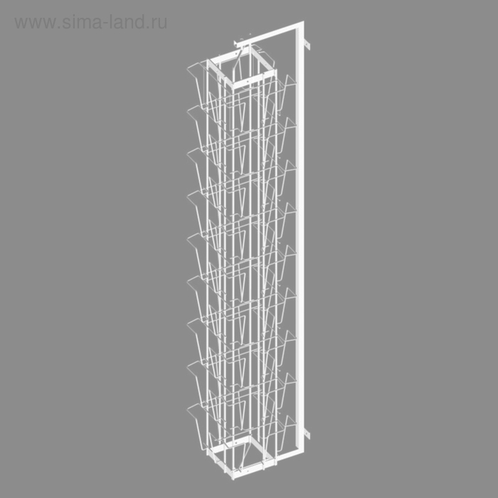 Дисплей вращающийся 36 ячеек А5 для открыток, цвет белый Дисплей вращающийся 36 ячеек А5 для открыток, цвет белый