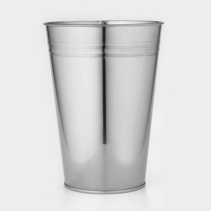 Вазон без ручек, 7 л, h=29 см, нержавеющая сталь, ГОСТ Вазон без ручек, 7 л, h=29 см, нержавеющая сталь, ГОСТ