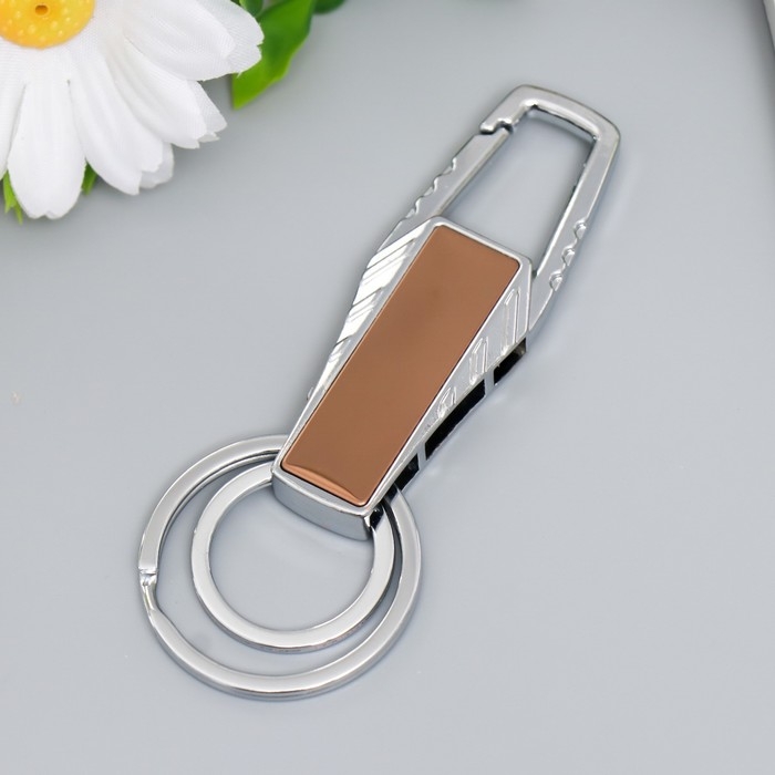 Брелок металл  Брелок металл "Карабин. Глянец цвета" МИКС 3,4х0,6х9 см