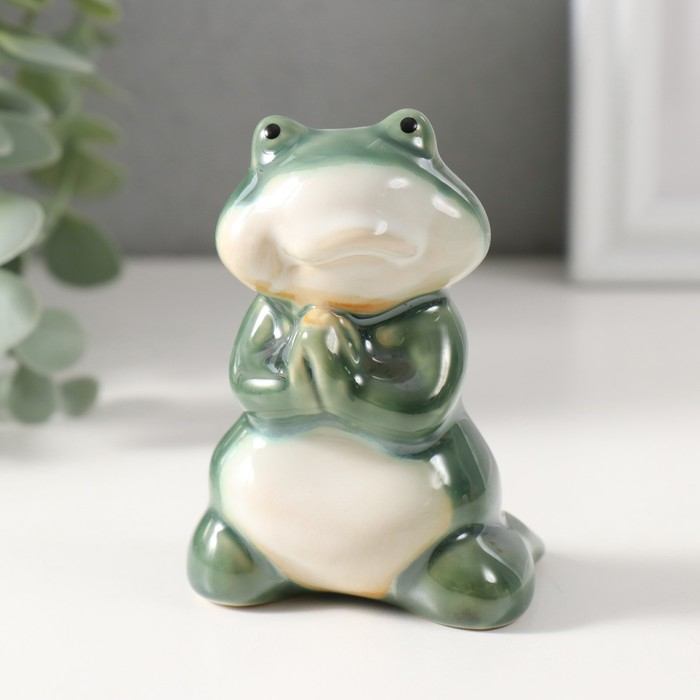 Сувенир керамика  Сувенир керамика "Смешной лягушонок" МИКС 6,5х9,5х13 (9,5) см