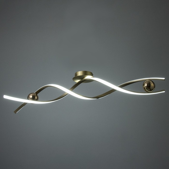 Светильник Светильник "Спираль" LED 112Вт 3000-6000К золото 100х22х22 см BayerLux