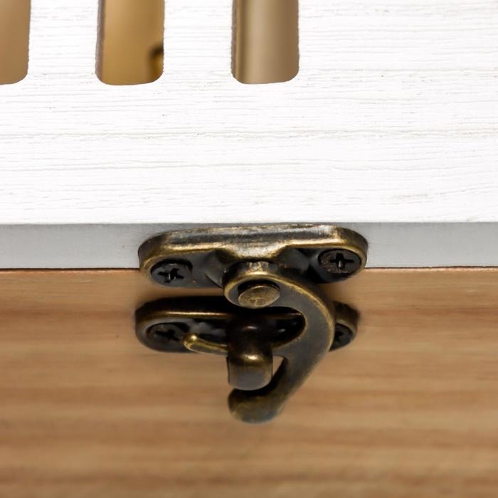 Ключница дерево 6 крючков Ключница дерево 6 крючков "Корзина с цветами - Sweet home" 24х8,7х26 см