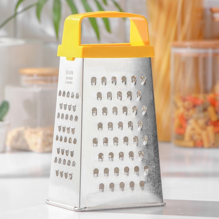 Тёрка «Универсал», 4 грани, с пластмассовой ручкой, 11×8,5×22 см, цвет МИКС Тёрка «Универсал», 4 грани, с пластмассовой ручкой, 11×8,5×22 см, цвет МИКС