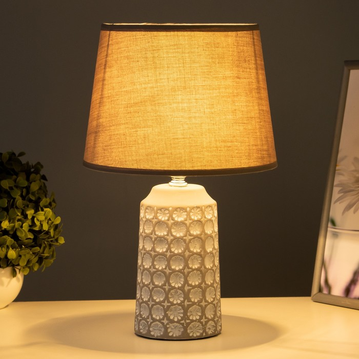 Лампа настольная 16627/1 E14 40Вт серый 22х22х36 см