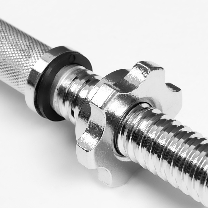 Гриф гантельный, металлический, хромированный d=28 мм, 35 см Гриф гантельный, металлический, хромированный d=28 мм, 35 см