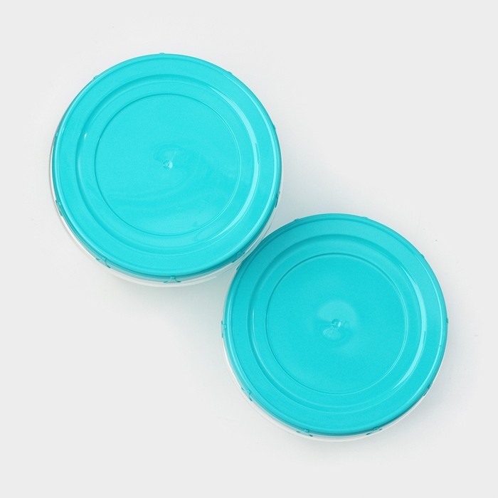 Набор банок для хранения продуктов с крышкой «Фиджи», 2 шт: 0,7 л, 1 л Набор банок для хранения продуктов с крышкой «Фиджи», 2 шт: 0,7 л, 1 л