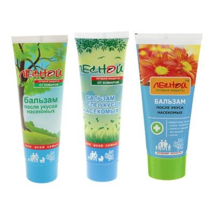 Бальзам после укусов летающих насекомых Бальзам после укусов летающих насекомых "ЛЕСНОЙ", евротуба, 100 мл