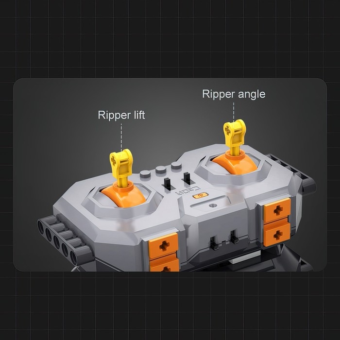 Конструктор радиоуправляемый «Строительный бульдозер», 2826 деталей, масштаб 1:17 Конструктор радиоуправляемый «Строительный бульдозер», 2826 деталей, масштаб 1:17