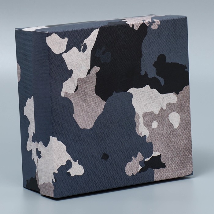 Коробка подарочная складная, упаковка, «Хаки», 17 х 17 х 7 см